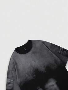 ROMWE MEN Casual Áo thun nam cổ tròn tay ngắn cổ điển, thời trang đường phố, quà tặng bạn trai - màu đen - Xem 3