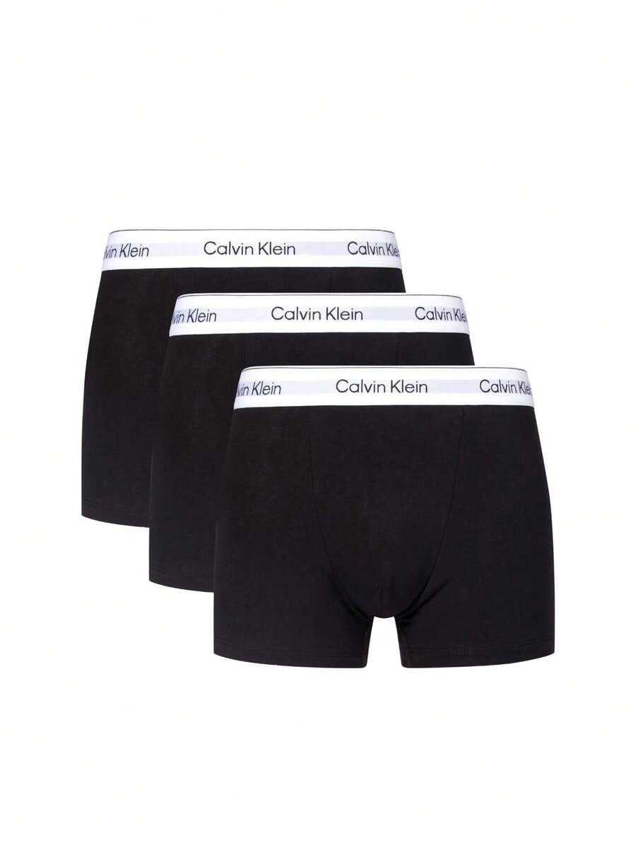 Calvin Klein 3 Pack Men's Boxer Briefs - Black - View 1
