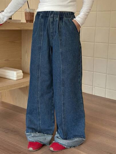 DAZY Tween Girls Thermal Lined Denim Jeans, Fall