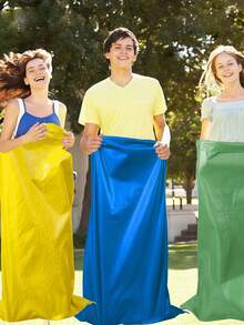 圣诞节装饰 4 件套户外游戏土豆袋比赛袋适用于户外后院运动会跳跃袋嘉年华生日派对游戏 - 彩色 - 查看 3