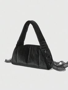 ROMWE Grunge Punk Bolsos de mujer - Negro - Ver 6
