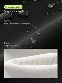 OutZeal Women Water-Resistant Thermal Lined Color-Blocked Slim Outdoor Jacket Winter Fall Hiking Camping