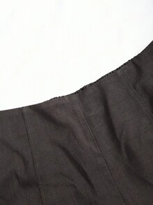 Franclia Shorts curtos casuais em tecido liso cinza escuro, com perna reta e zíper, para tamanhos plus size. Shorts curtos de couro preto para mulheres. Shorts pretos de cintura alta, shorts elegantes femininos.