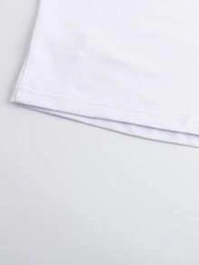 SHEIN 3 件套女童休闲简约吊带背心 + 短款拉链连帽衫 + 阔腿裤套装，适合日常穿着 - 彩色 - 查看 5