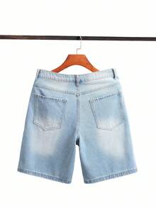 Chillumni Men's Casual Everyday Washed Slant Pocket Denim Shorts, Summer