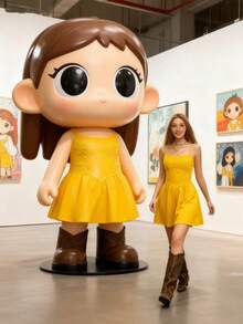 Rina Fox Women's Sexy Low-Cut Bodycon Waist Embroidered Applique Backless Camisole Mini Dress