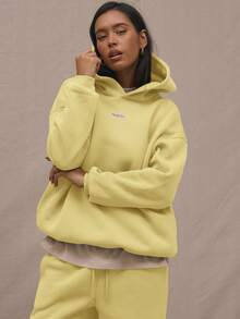 MUSERA Áo hoodie cỡ lớn có logo. Thích hợp cho sân bay, lễ tốt nghiệp, giáo viên, tựu trường, lễ hội mùa đông và kỳ nghỉ. - Màu vàng - Xem 6