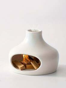 Cirelle 1个陶瓷香炉，圣木支架，秘鲁鼠尾草燃烧盘，用于冥想、瑜伽和家居装饰的香薰炉 - 彩色 - 查看 10