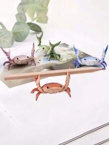 1PC Multifunctional Crab Shape Phone Stand Pen Holder Desk Organizer Creative Desktop Decor For Home Office Study Room Gift For Men Women Birthday Christmas Valentine Day Gift Novelty Home Decoration