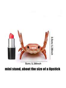 1PC Multifunctional Crab Shape Phone Stand Pen Holder Desk Organizer Creative Desktop Decor For Home Office Study Room Gift For Men Women Birthday Christmas Valentine Day Gift Novelty Home Decoration