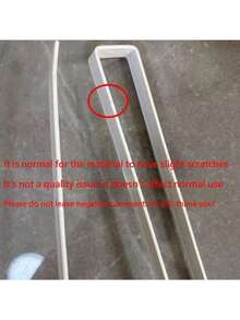 1 szt. Wieszak na ręczniki papierowe, metalowy stojak do przechowywania, nieperforowany stojak na ręczniki kuchenne, stojak na papier toaletowy, stojak do przechowywania, folia spożywcza na ręczniki kuchenne, stojak do przechowywania tkanin - Biały - Zobacz 3