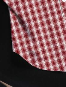 Resyla Blusa Sem Mangas para Mulheres, Padrão Xadrez Clássico, Design Elegante Retrô, Adequada para Uso Diário, Trabalho, Ensino, Passeios Casuais, Confortável e Cores Vibrantes - Multicolorido - Visão 3