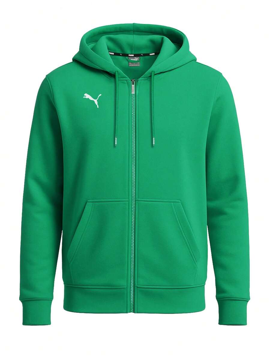 Puma TeamGOAL Men's Hooded Jacket Green - Green - View 1