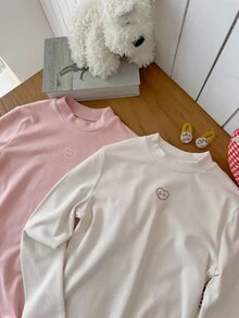 DAZY 青少年女孩日常休闲T恤，秋季