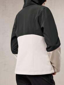 OutZeal Women Water-Resistant Thermal Lined Color-Blocked Slim Outdoor Jacket Winter Fall Hiking Camping