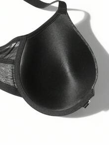 1 Áo ngực không dây liền mạch tối giản, đệm mút cỡ lớn, nâng ngực - màu đen - Xem 7