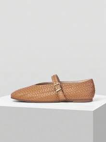 MOTF ZAPATOS PLANOS TIPO MARY JANE DE PIEL DE PU - Marrón - Ver 2