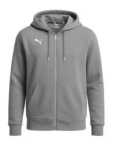 Puma TeamGOAL Men's Hooded Jacket Grey - Grey - View 1