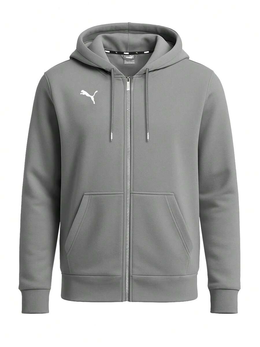 Puma TeamGOAL Men's Hooded Jacket Grey - Grey - View 1