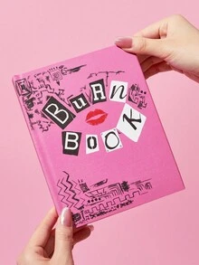 Mean Girls X SHEIN Quaderno con copertina glitterata da 96 pagine, quaderno, regalo creativo ed elegante