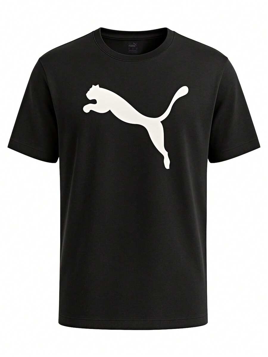 Puma TeamRISE Men's T-Shirts Black - Black - View 1