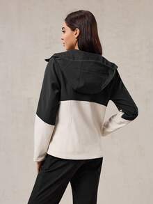 OutZeal Women Water-Resistant Thermal Lined Color-Blocked Slim Outdoor Jacket Winter Fall Hiking Camping