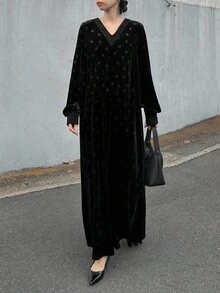 FRIFUL Women's Elegant Black Dress For Commuting