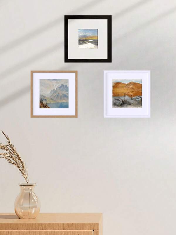 1/3 Pcs, 30x30cmMulti-Size Picture Frames, Various Color Options: Black, White, WoodElegant Square Wall Photo/Portrait Frames,(Photo Paper Not Included) Suitable As Gifts For Christmas, Wedding, New Year, Easter, Mother's Day