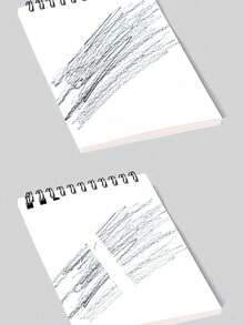 1pc A6 30Sheet Cartoon Sketchbook Spiral Notebook Thick Paper Drawing Doodle Journal For Students Teens Adults Office School Art Class Creative Writing Travel Diary Gift Idea Kawaii Cute Aesthetic Stationery - Multicolor - View 7