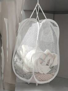 1pc Pop Up Laundry Basket With Handle - Foldable Mesh Laundry Basket For Storing Dirty Clothes, Suitable For Children To Change Clothes/Adults To Change 3-4 Pieces Of Clothing (Please Take Care To Check The Size Before Placing An Order. - Multicolor - View 6