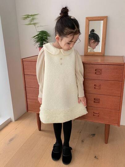 DAZY Young Girls Doll Face Sleeveless Dress