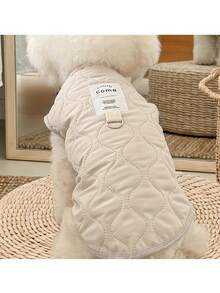 1 件套保暖狗狗衣服羊毛背心宠物服装适用于小型犬和猫，厚垫宠物夹克，秋冬宠物用品