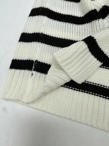 Franclia Damska kamizelka dzianinowa z kokardą w dużym rozmiarze, nowy wzór na jesień/zimę