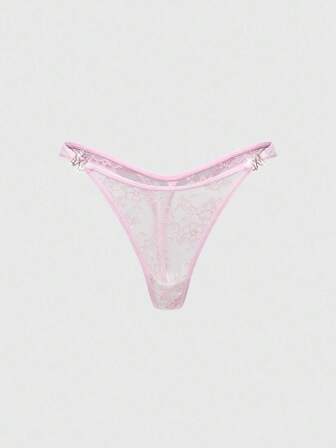 J-Fashion Culottes tanga sexy avec décoration papillon brillante pour femmes, style Y2K