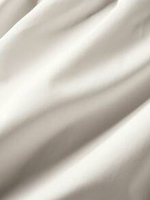 INAWLY Women's Solid Color Drop Shoulder Long Sleeve Cinched Waist Casual Regular Jacket - White - View 6