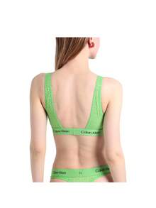 Calvin Klein Women's Sports Bra - Green - View 3