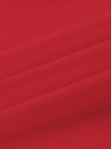 Rina Fox 女式休闲字母印花短袖T恤，夏季 - 紅色 - 查看 6