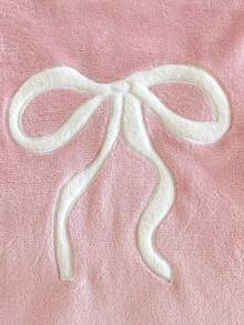 Genkimix Kids Tween Girls Pajamas Set, Flannel Butterfly & Heart Print Sleepwear, Embroidered Bow Crew Neck Long Sleeve Top Paired With All-Over Butterfly Print Pants, Soft & Cozy, Cloud-Like Comfort, Great For Christmas, Valentine's Day, Birthday, Best Friend Gifts Bow Pjs - Pink - View 4