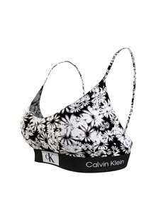 Calvin Klein Women's Sports Bra - Black and White - View 2