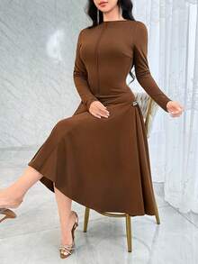 Modelyn Asymmetric Neckline Elegant Cocktail Dress,Dresses For Women Elegant