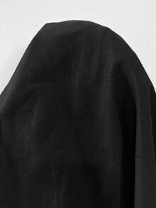 SHEIN 休闲撞色领骑士印花修身长袖T恤 - 彩色 - 查看 6
