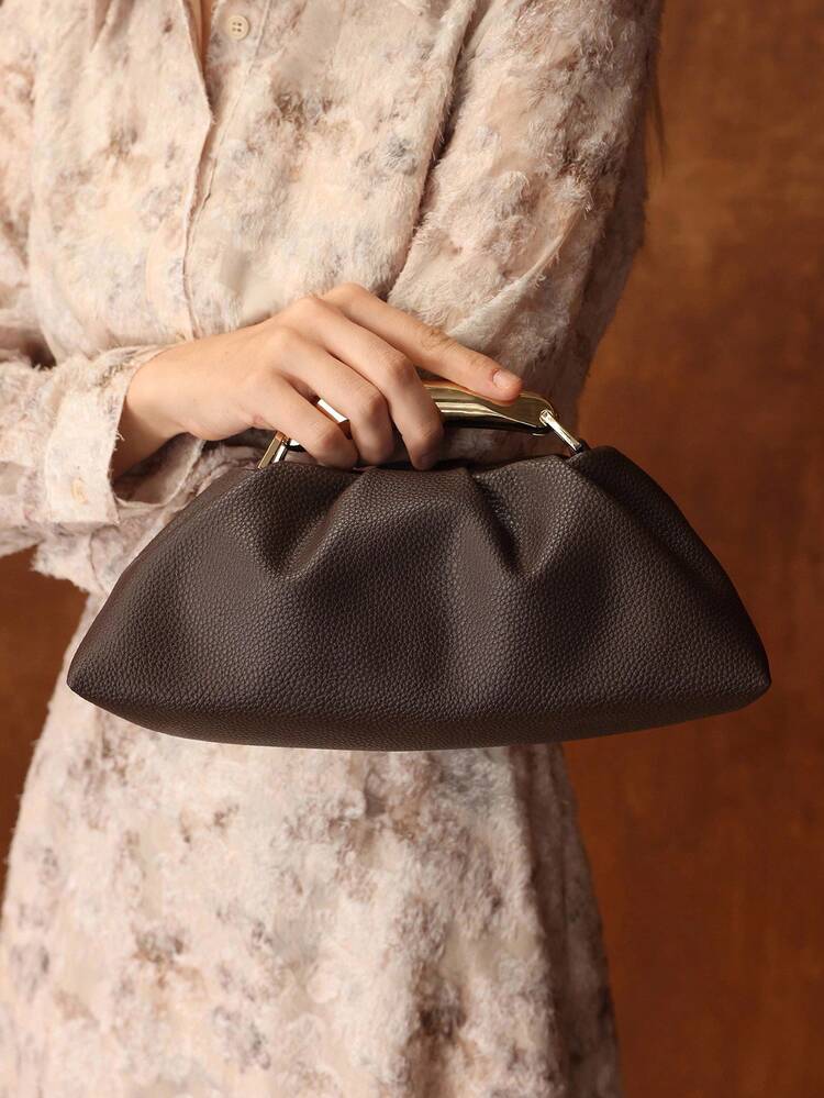 SAC À MAIN À POIGNÉE SUPÉRIEURE en PU AVEC PERLES