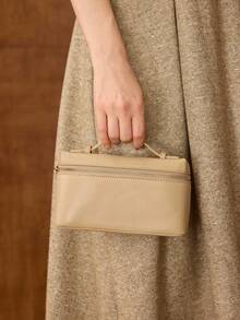 MOTF PREMIUM HOLLOW OUT SQUARE HANDBAG - Pink apricot - View 8