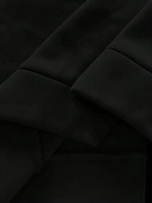 Manfinity Homme 男士休闲撞色字母印花连帽卫衣，秋冬款，长袖上衣 - 彩色 - 查看 7