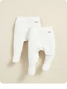 SHEIN 3 件套新生儿女孩蕾丝边纯色连脚裤套装