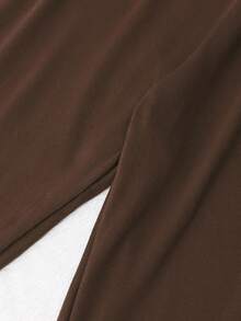 3件套少女黑色打底裤套装（春秋季），百搭贴身下装，可叠穿或搭配裙子 - 棕色 - 查看 6