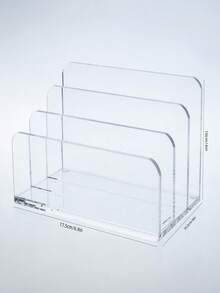 1 件亚克力文件夹，桌面文件整理器 | 亚克力桌面整理器，文件夹架，邮件分类器，文件夹，杂志分隔器，笔记本电脑，笔记本和信件整理器，适用于学校用品，返校 - 彩色 - 查看 7