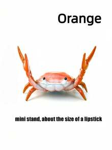 1PC Multifunctional Crab Shape Phone Stand Pen Holder Desk Organizer Creative Desktop Decor For Home Office Study Room Gift For Men Women Birthday Christmas Valentine Day Gift Novelty Home Decoration