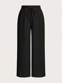 Auralis Trang phục du lịch mùa hè cỡ lớn dành cho nữ Trang phục công sở thường ngày dành cho nữ Phong cách thời trang mới Đi làm thường ngày Kỳ nghỉ Nhẹ nhàng Thoáng khí Thoải mái Đen Xanh lam đậm, Màu mơ Bộ 3 món bạn gái có túi Quần ống rộng rộng rãi, Quần đi biển Quần bồng bềnh Quần làm việc Quần vải lanh dành cho nữ - Nhiều màu - Xem 13