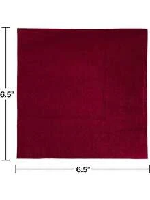 20pcs/40pcs/60pcs 2-Ply Soft Burgundy Colored Disposable Napkins, 33cm*33cm, For One-Time Party Lunch, Guest Towels, Decorations, Birthday, Wedding Anniversary, Graduation Party - Burgundy - View 3